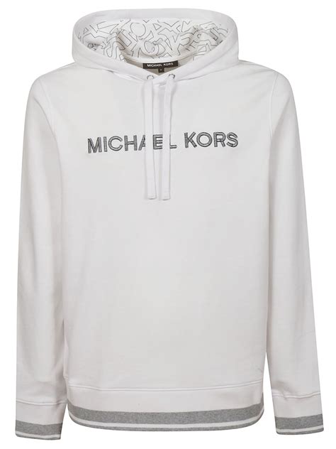 michael kors white zip up hoodie|farfetch michael kors hoodie.